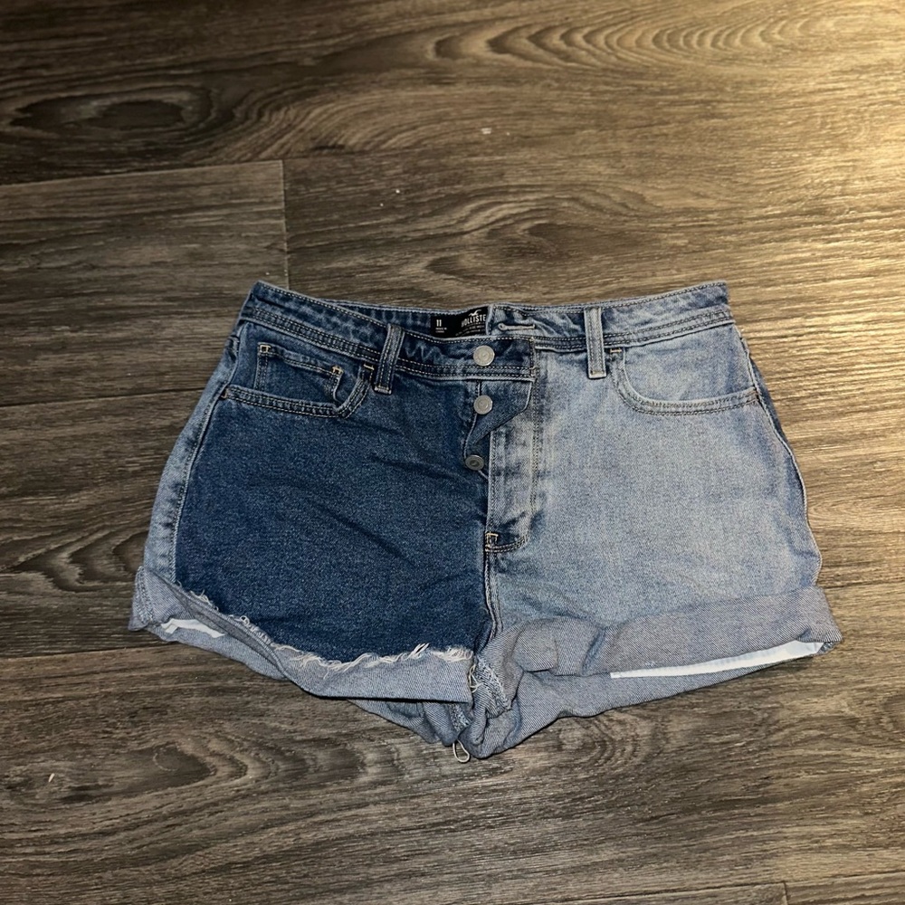 Two-Tone Denim Women Shorts